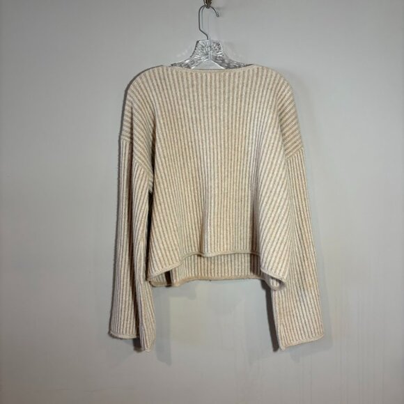 Pilcro Cashmere Ribbed Cropped Sweater by Anthropologie Size XL - Picture 4 of 9